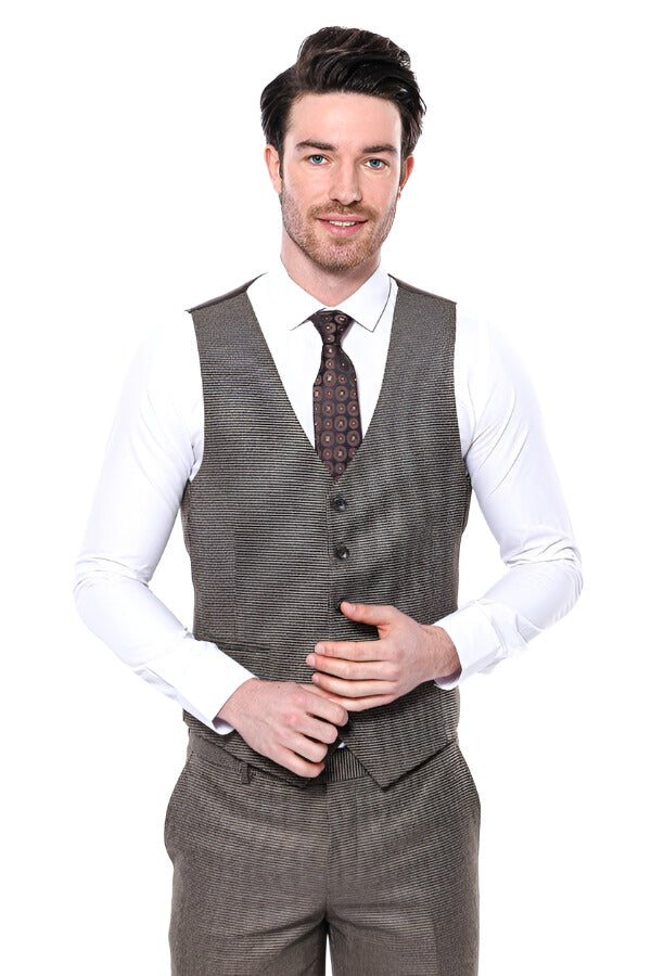 WSS Beige Men's Vest  - Santa Clarita