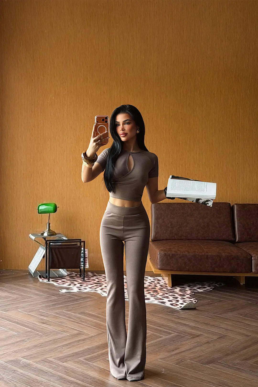 EYY Women Brown Pants Set - Lubny