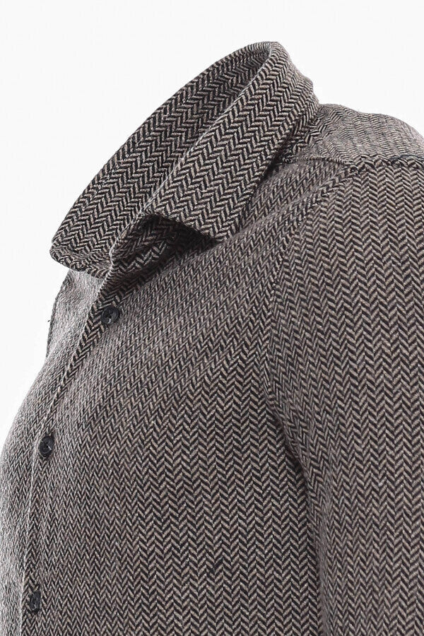 WSS Brown Plaid Lumberjack Shirt  - Marratxi