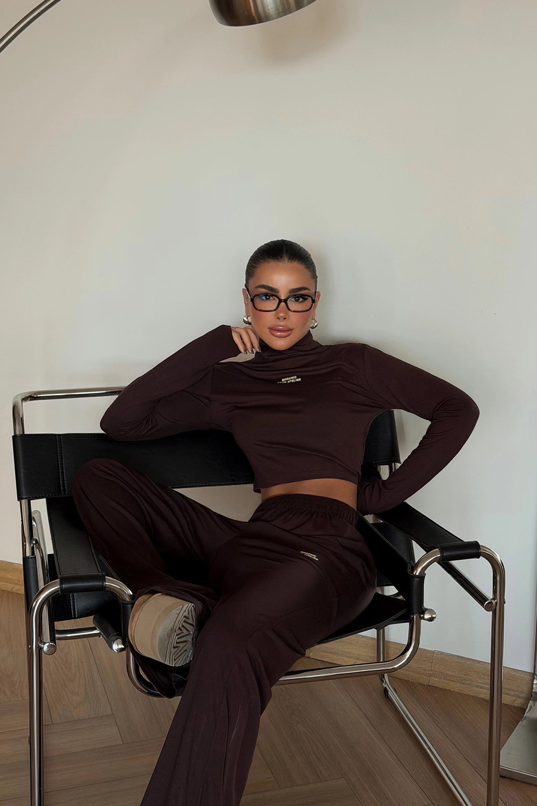 EYY Women Brown Revees Top and Bottom Set - Melun