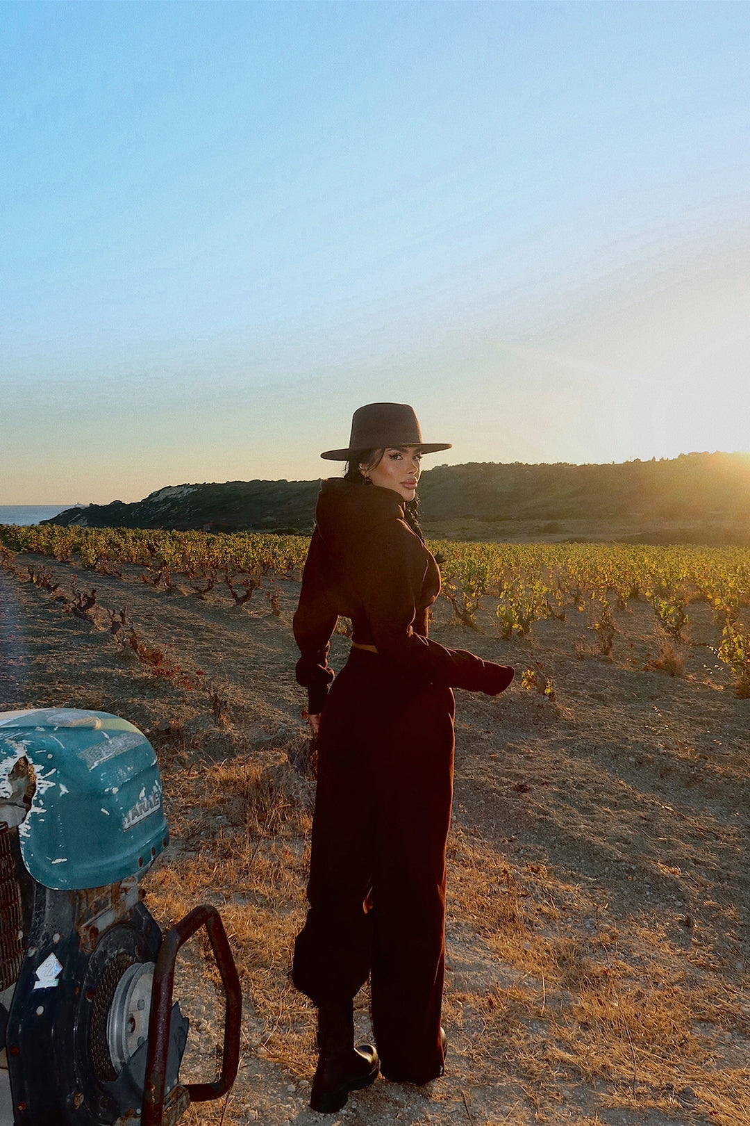 EYY Women Kahverengi Atkılı Kapüşonlu Eşofman - Kiel