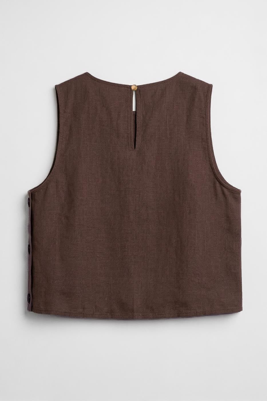 BSL Women 100% Linen Oversize Blouse - Wichita