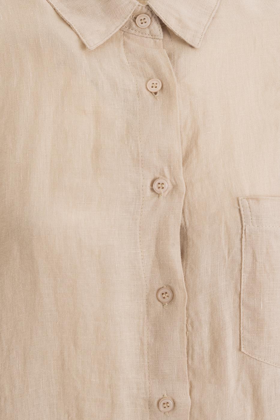 BSL Women 100% Linen Oversize Shirt - Pahrump
