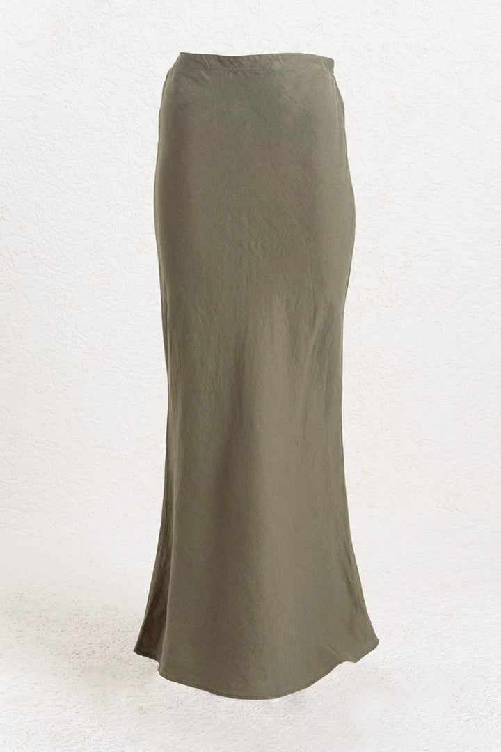 BSL Women 100% Linen Fishtail Skirt - Ixtaczoquitlán