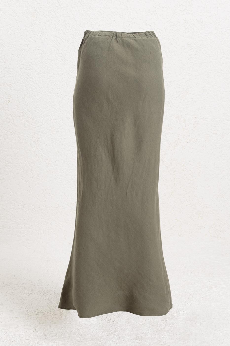 BSL Women 100% Linen Fishtail Skirt - Ixtaczoquitlán
