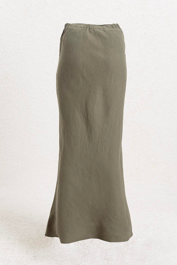 BSL Women 100% Linen Fishtail Skirt - Ixtaczoquitlán