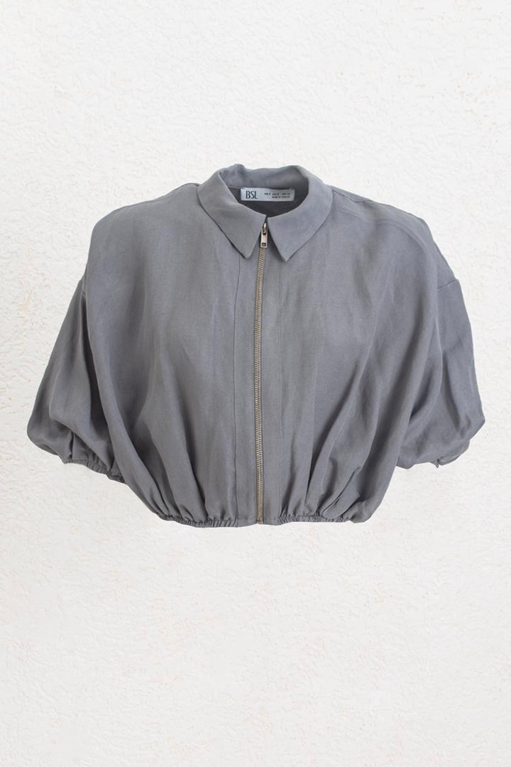 BSL Women Crop Balloon Blouse - Baytown