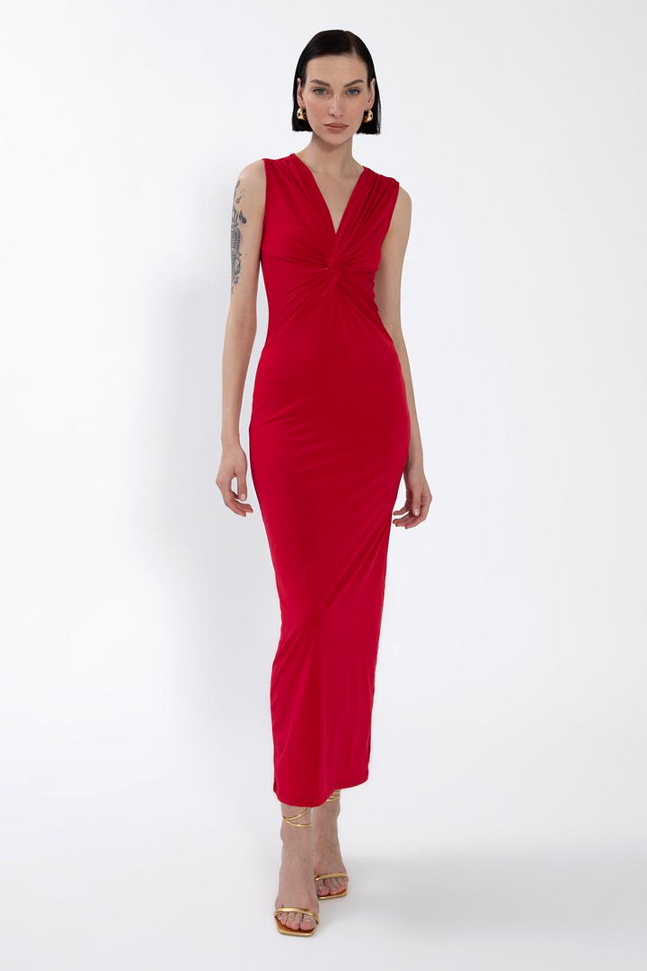 BSL Women Twist Midi Dress - Beloeil