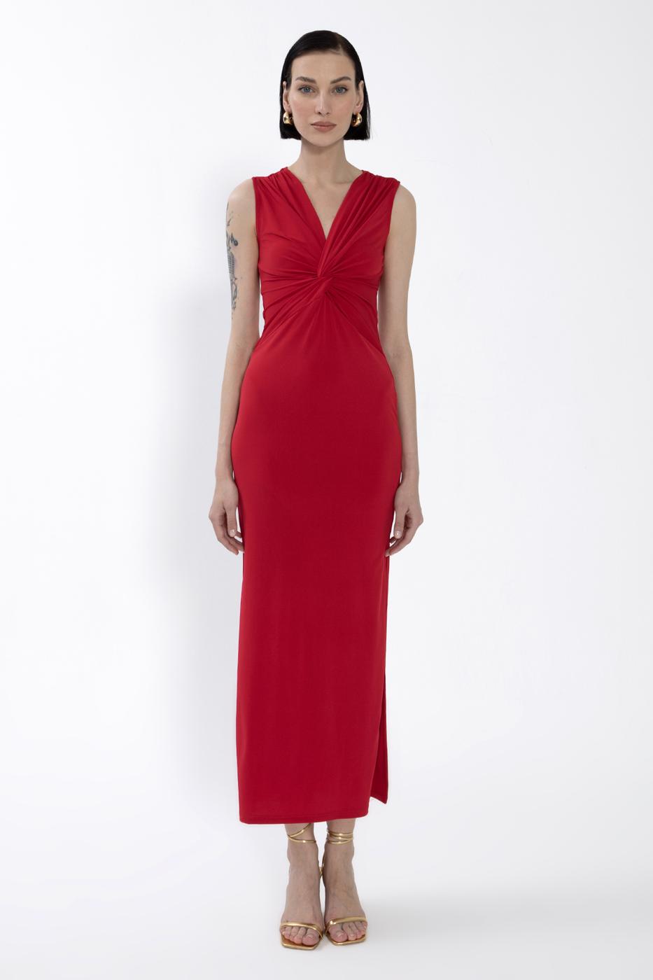 BSL Women Twist Midi Dress - Beloeil