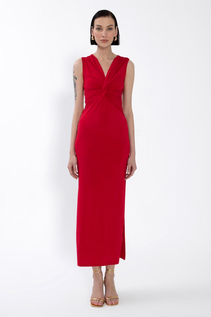 BSL Women Twist Midi Dress - Beloeil