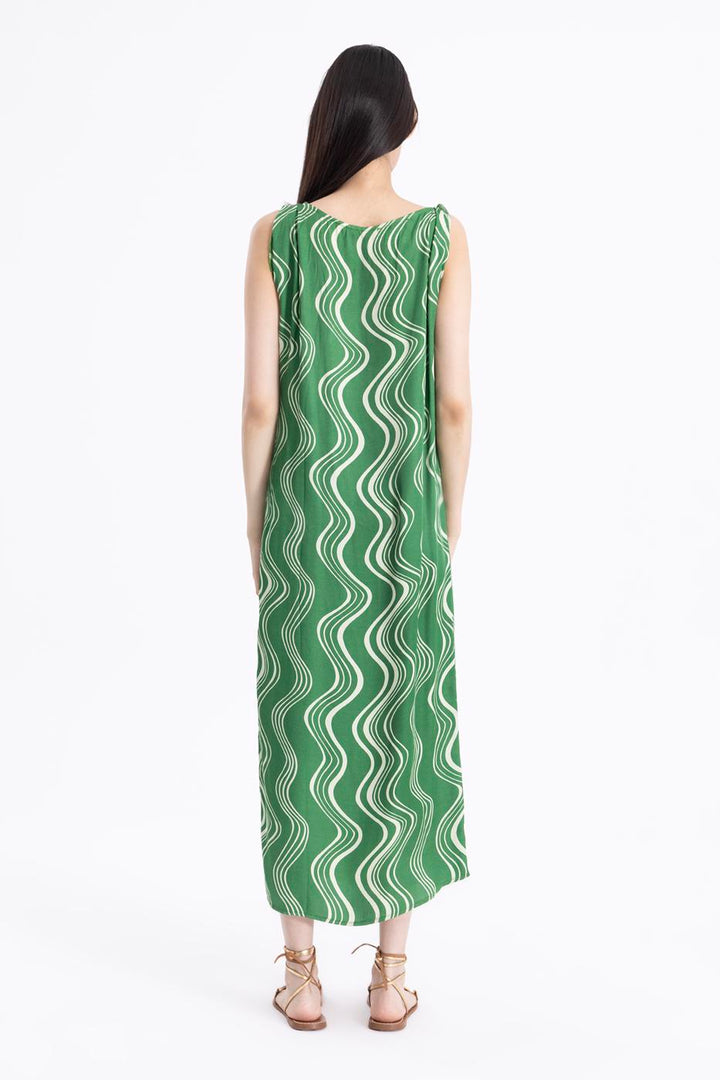 BSL Women Twisted Satin Midi Dress - Nuevo Laredo