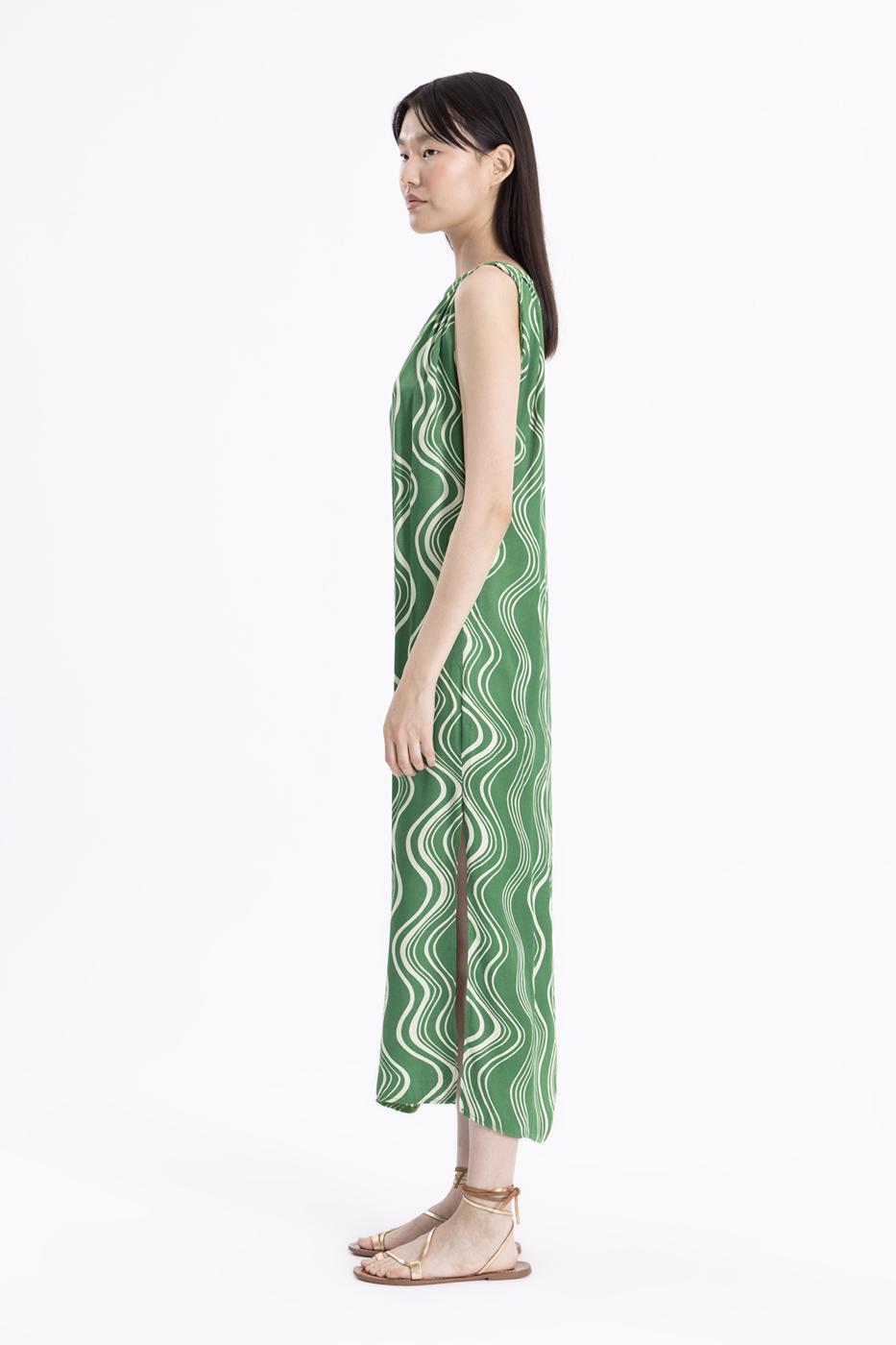 BSL Women Twisted Satin Midi Dress - Nuevo Laredo