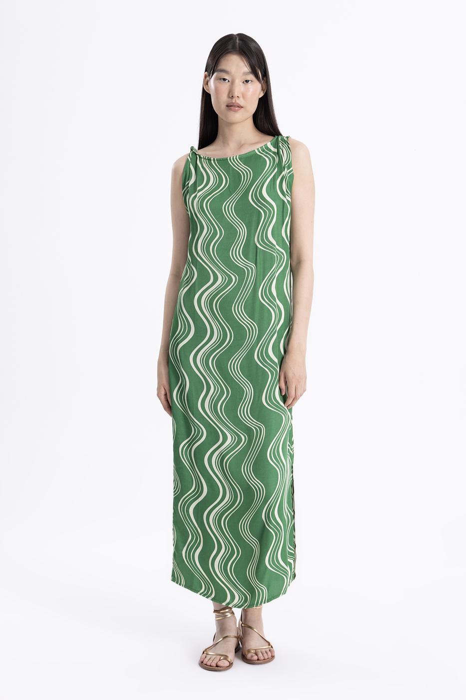 BSL Women Twisted Satin Midi Dress - Nuevo Laredo