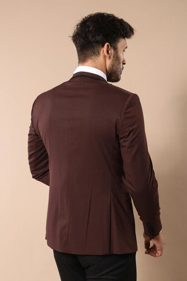 WSS Burgundy Shawl Lapel Tuxedo  - Úbeda