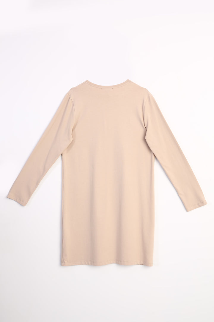 تونيك نسائي TLD Allday Beige بمقاس كبير - دنيدن