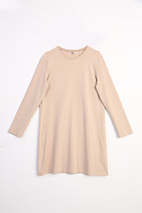 تونيك نسائي TLD Allday Beige بمقاس كبير - دنيدن