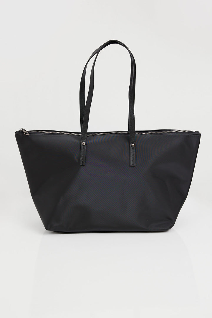 BGD Women Woman Black Large Tote Bag 010168 - Ocoyoacac