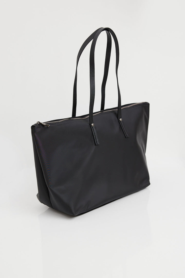 BGD Women Woman Black Large Tote Bag 010168 - Ocoyoacac