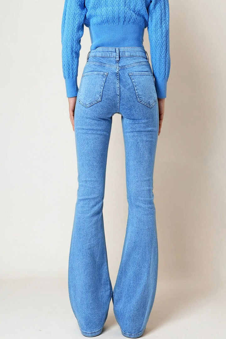 Ice Blue 5-Pocket Spanish Hem Jeans BCHNW-251197 - Oeiras