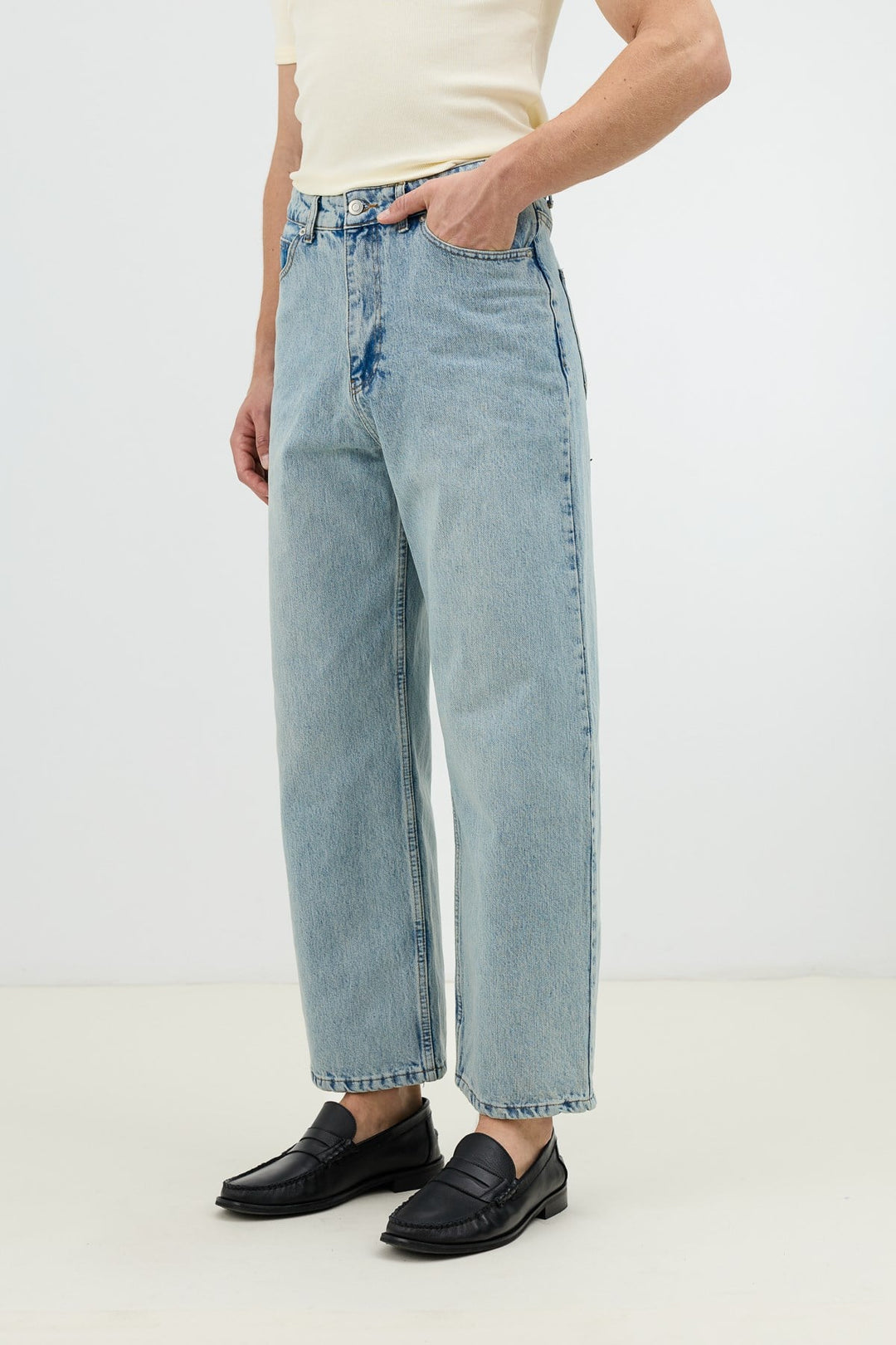 ANT Antioch Buz Mavisi Relax Fit Erkek Jean - Marbella