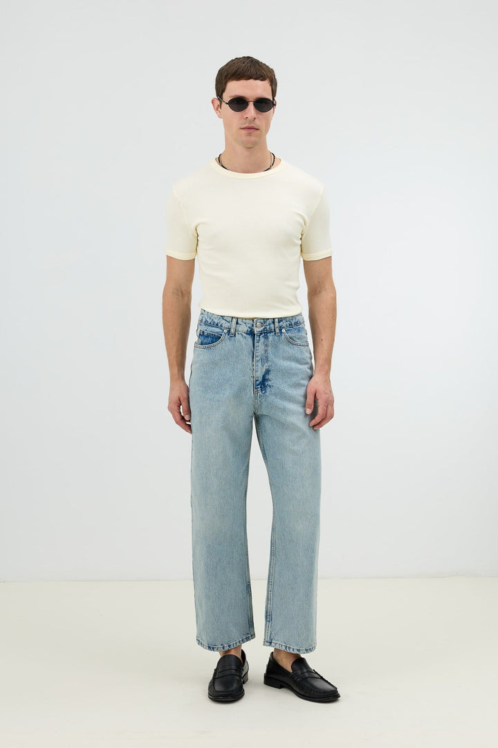 ANT Antioch Buz Mavisi Relax Fit Erkek Jean - Marbella