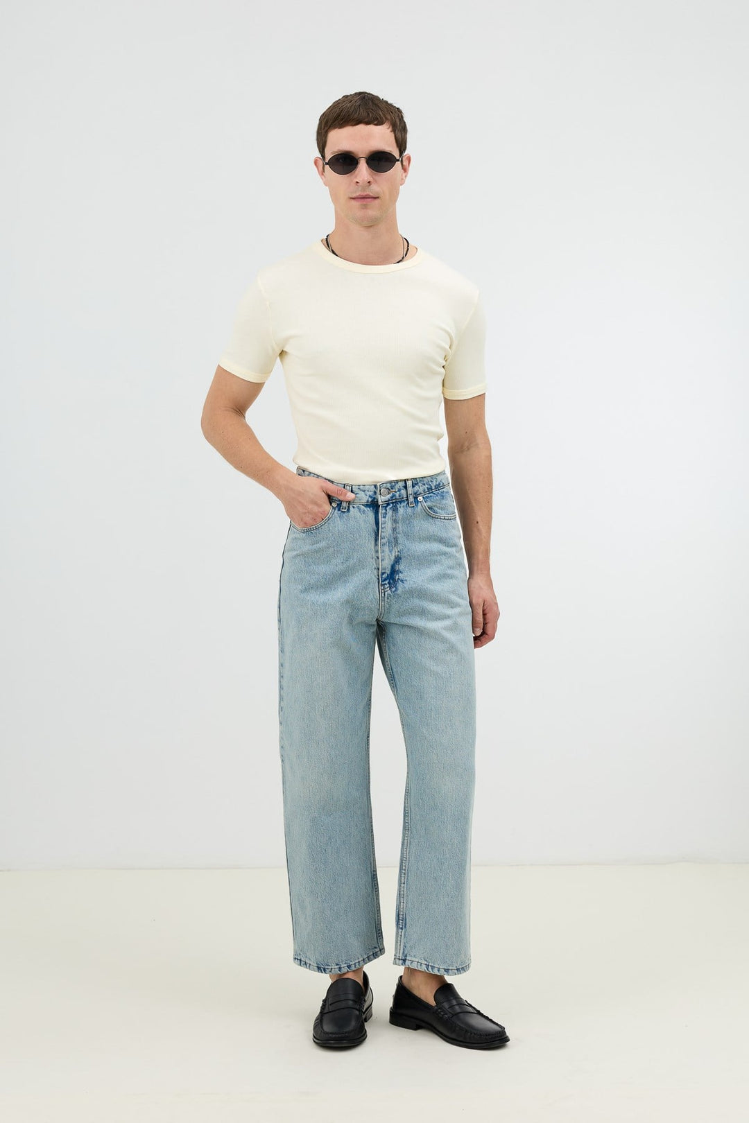 ANT Antioch Buz Mavisi Relax Fit Erkek Jean - Marbella