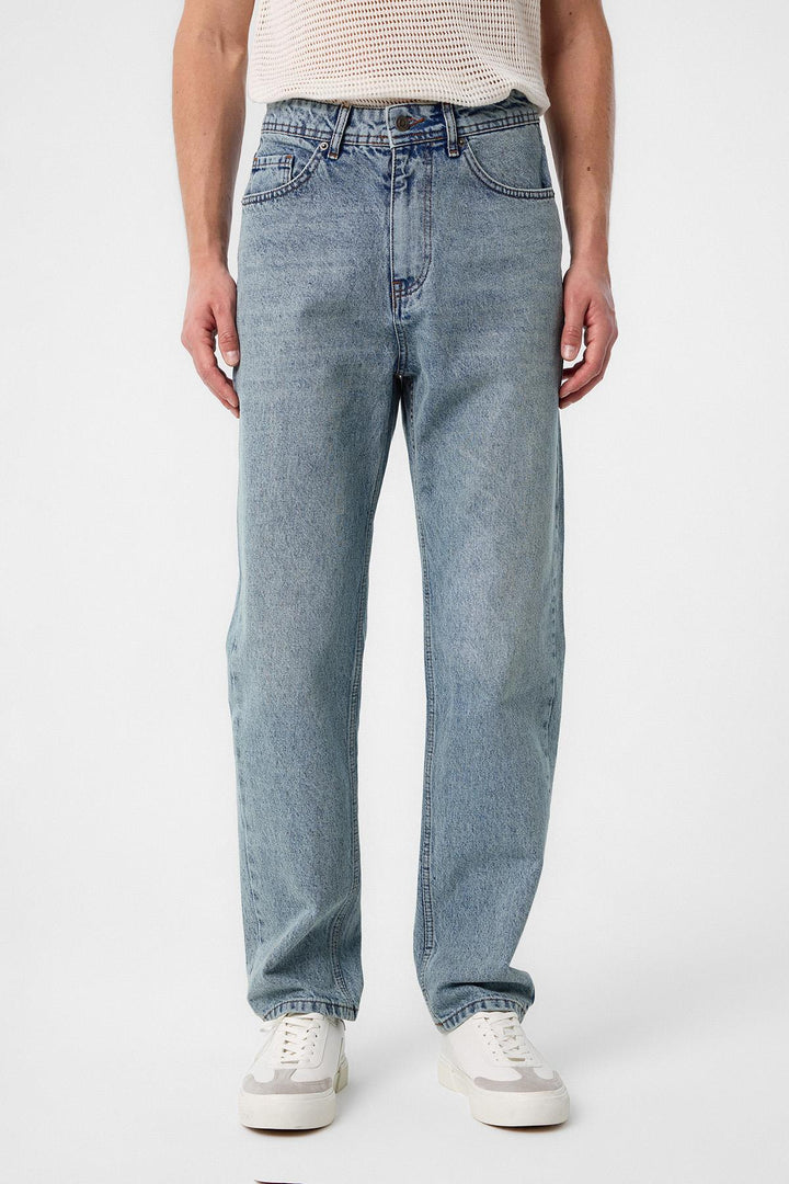 ANT Antioch Ice Blue High Waist Regular Fit Men's Jeans - Udine