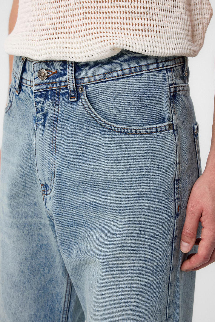 ANT Antioch Ice Blue High Waist Regular Fit Men's Jeans - Udine