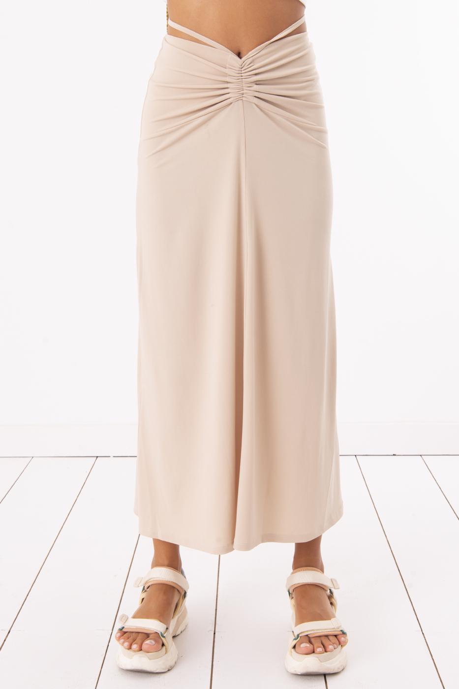 BSL Women Shirring Midi Skirt - Northcote