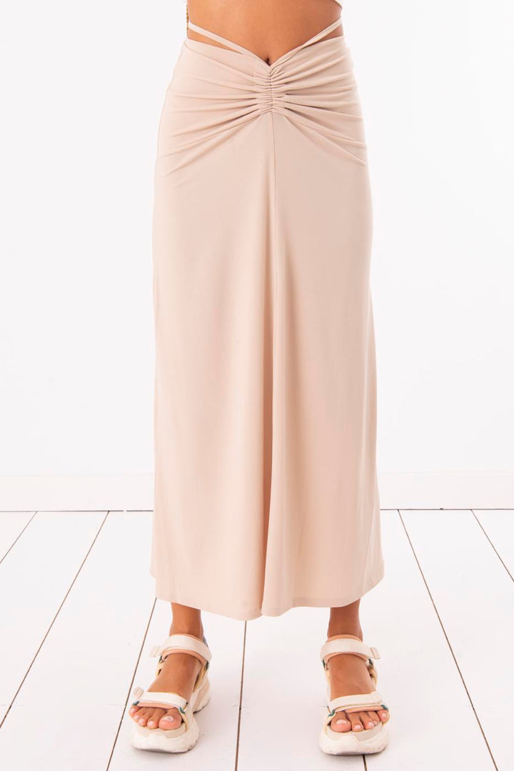 BSL Women Shirring Midi Skirt - Northcote