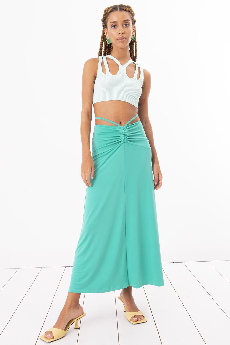 BSL Women Shirring Midi Skirt - Noisy-le-Grand