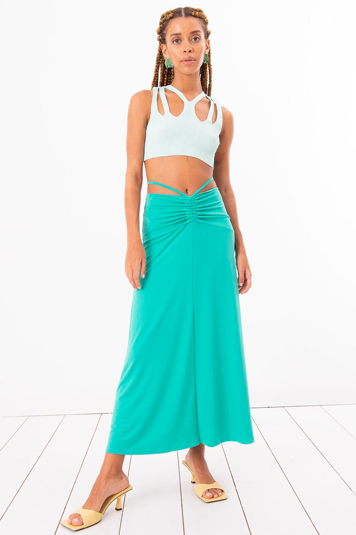 BSL Women Shirring Midi Skirt - Noisy-le-Grand