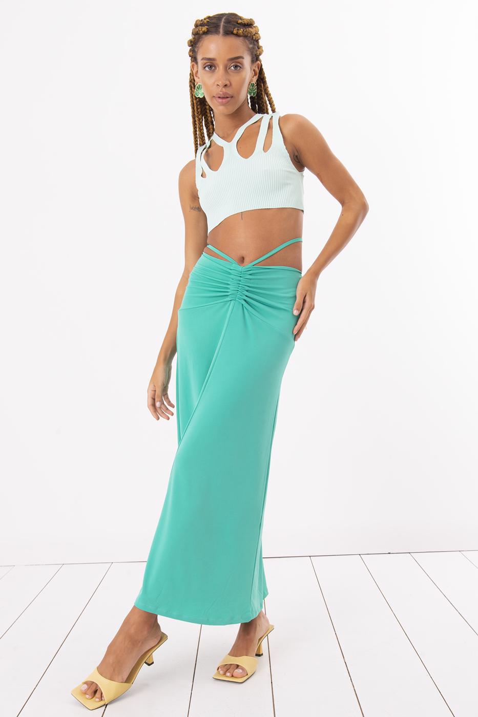BSL Women Shirring Midi Skirt - Noisy-le-Grand