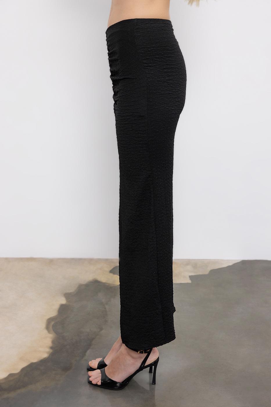 BSL Women Gathered Textured Midi Skirt - Camarillo