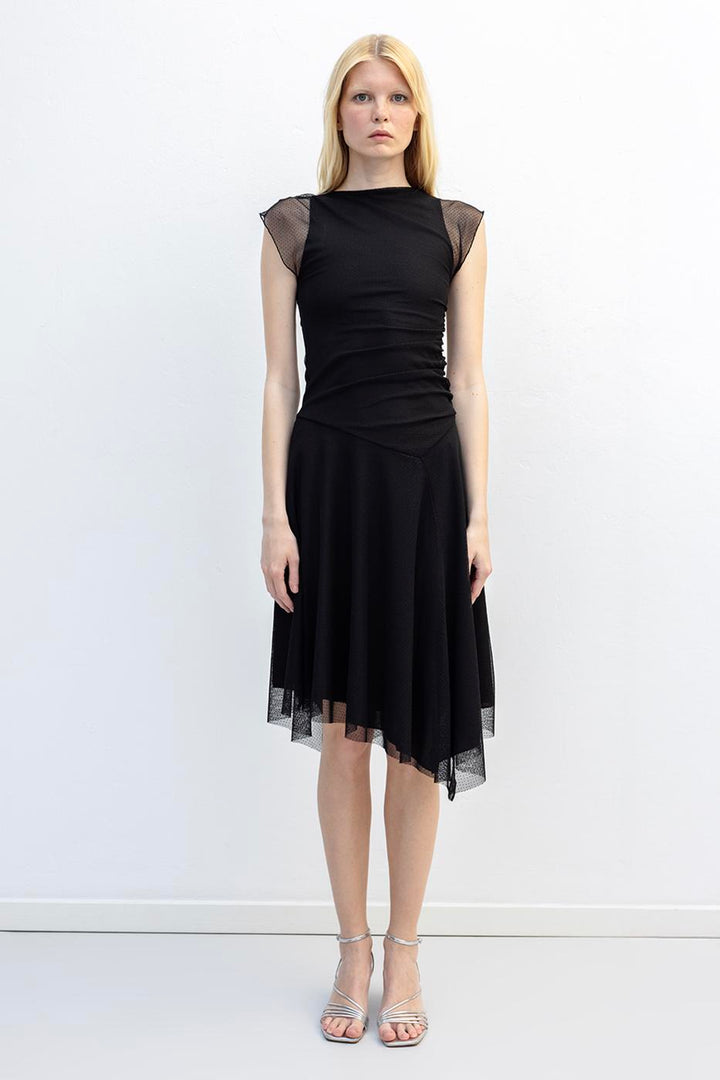 BSL Women Pleated Tulle Dress - Saronno