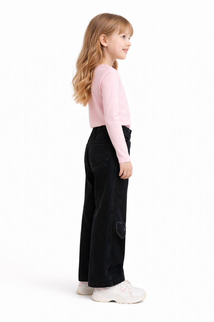 MPL Girl Child Pearl Star Embroidered Pants - Asheville