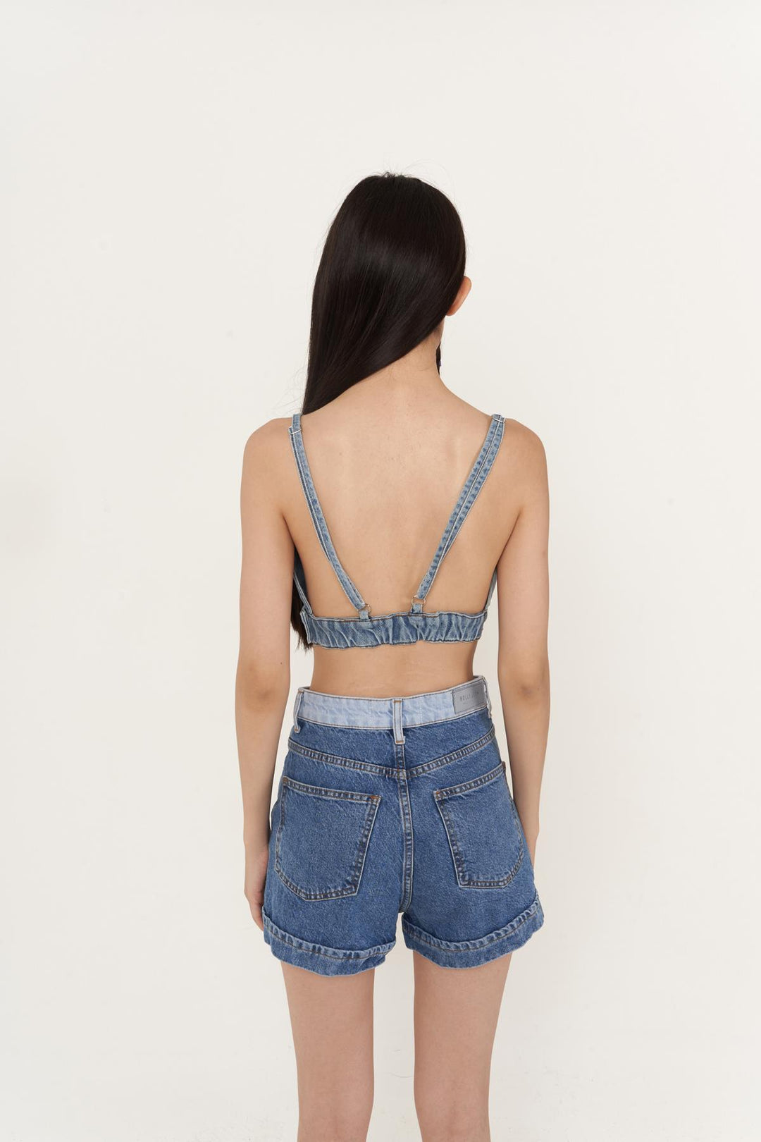 HLLY Women Ocean Denim Shorts Blue - Edmonds