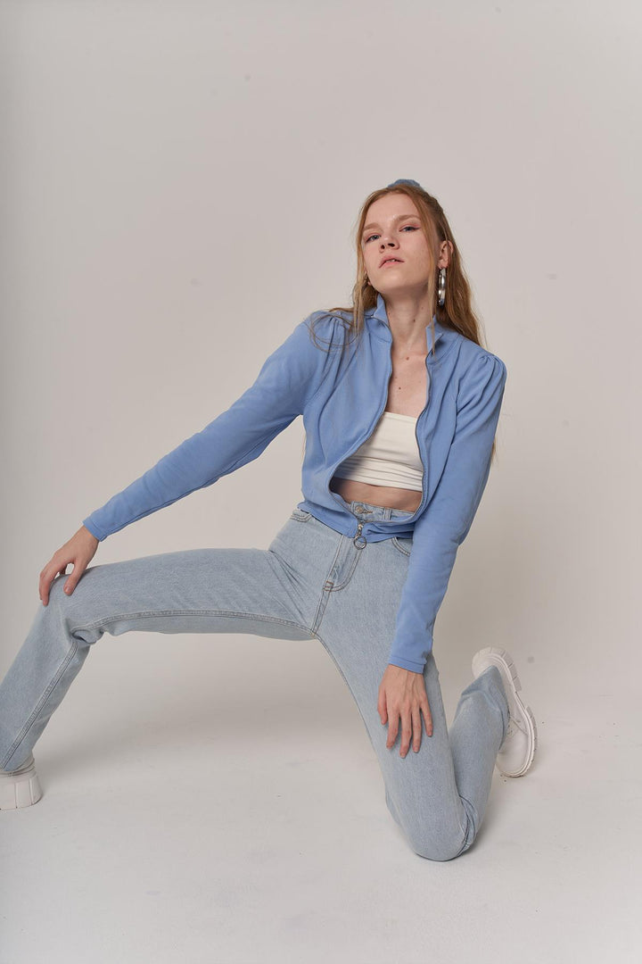 HLLY Women Rarely Sweatshirt Blue - Roseville