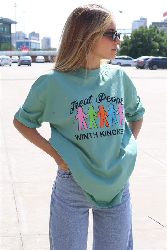 MDX Unripe Green Printed Oversized T-shirt MG1523 - Greenburgh