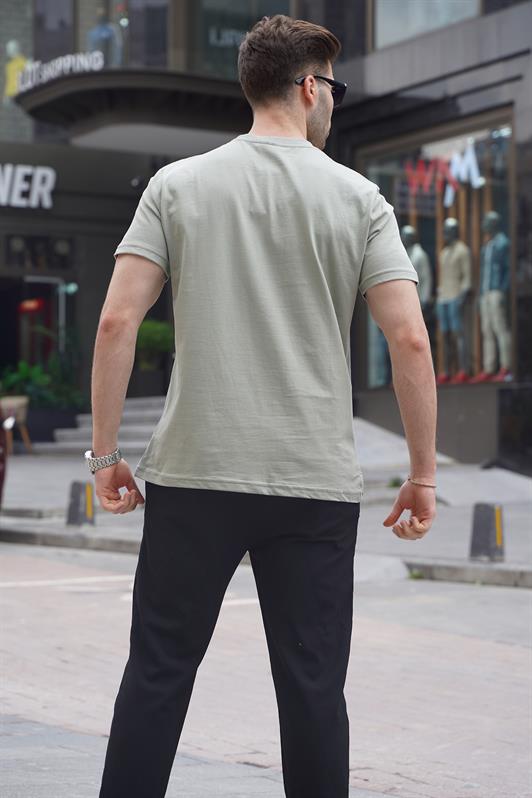 MDX Çağla Green Regular Fit Basic Men's T-Shirt 6131 - Argyroúpoli