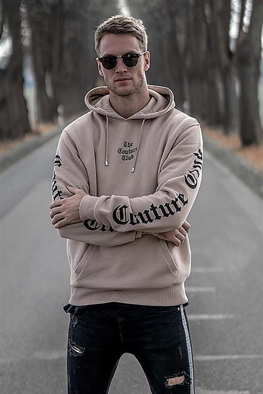 MDX Camel Printed Hooded Sweatshirt 2877 - Hattingen