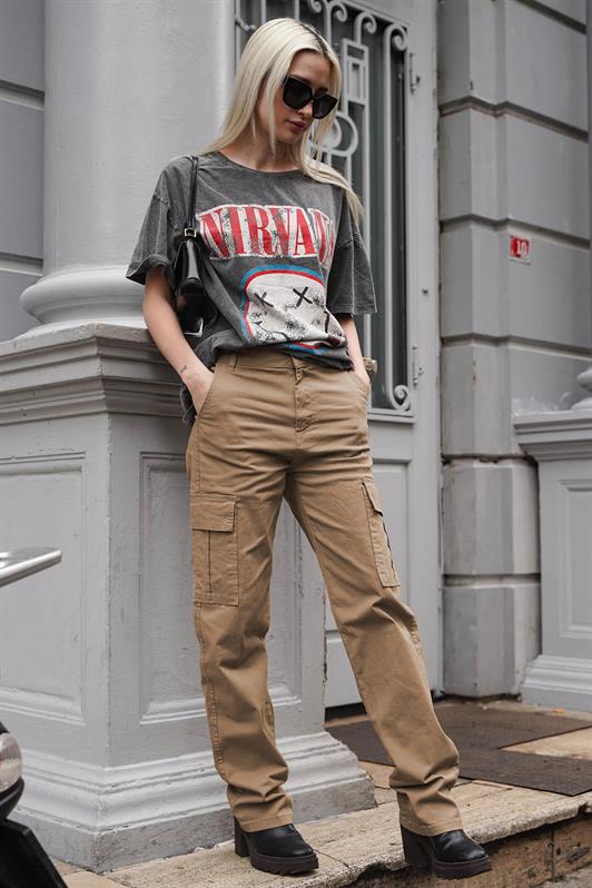 MDX Camel Pocket Detailed Cargo Pants MG1602 - Piteşti