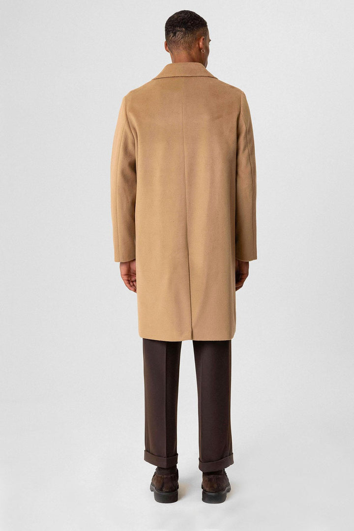 ANT Antioch Camel Textured Men's Coat - Franconville