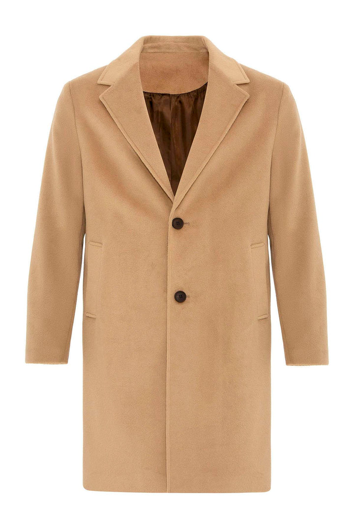 ANT Antioch Camel Textured Men's Coat - Franconville