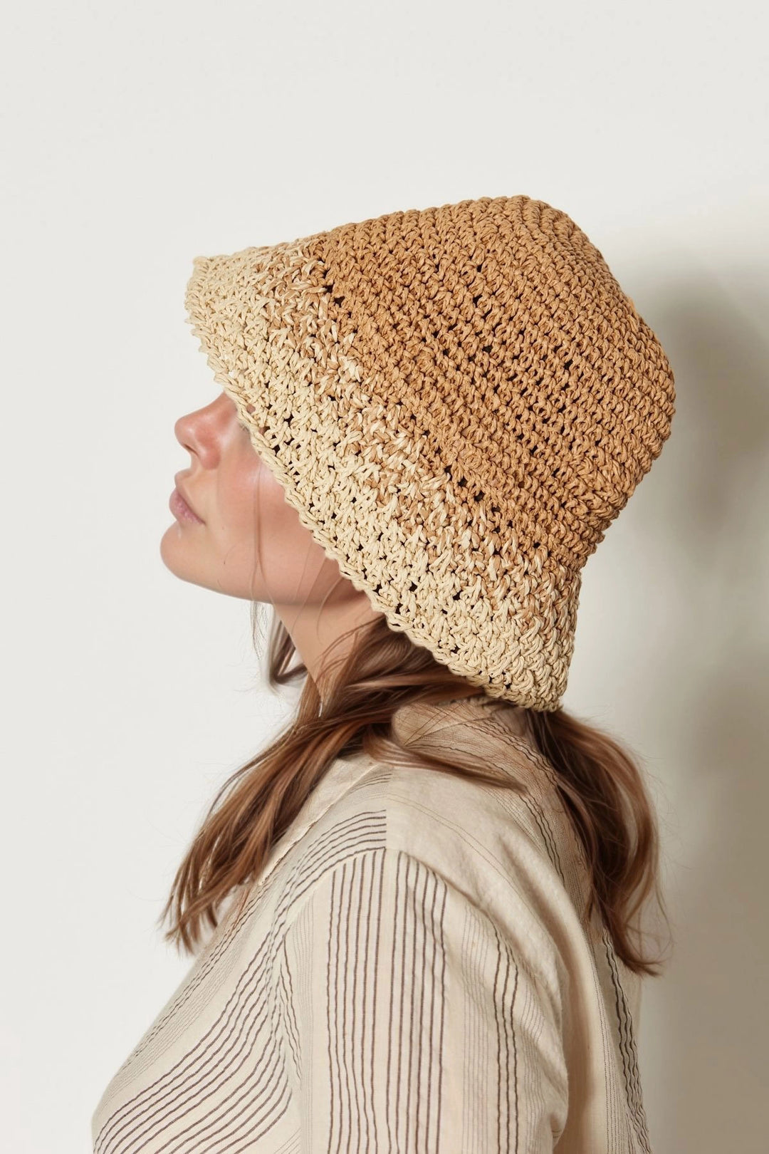 Camel Straw Hat with El Crochet BCNSV-2514404 - Groningen
