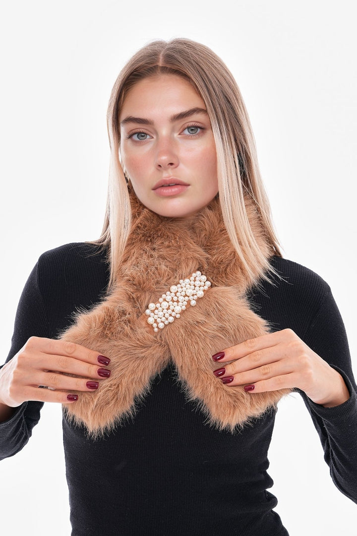 Camel Must Pass Through Plush Scarf Neck Warmer BCNSV-25WT1018 - Islington