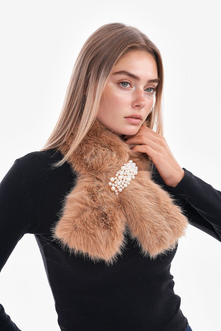 Camel Must Pass Through Plush Scarf Neck Warmer BCNSV-25WT1018 - Islington