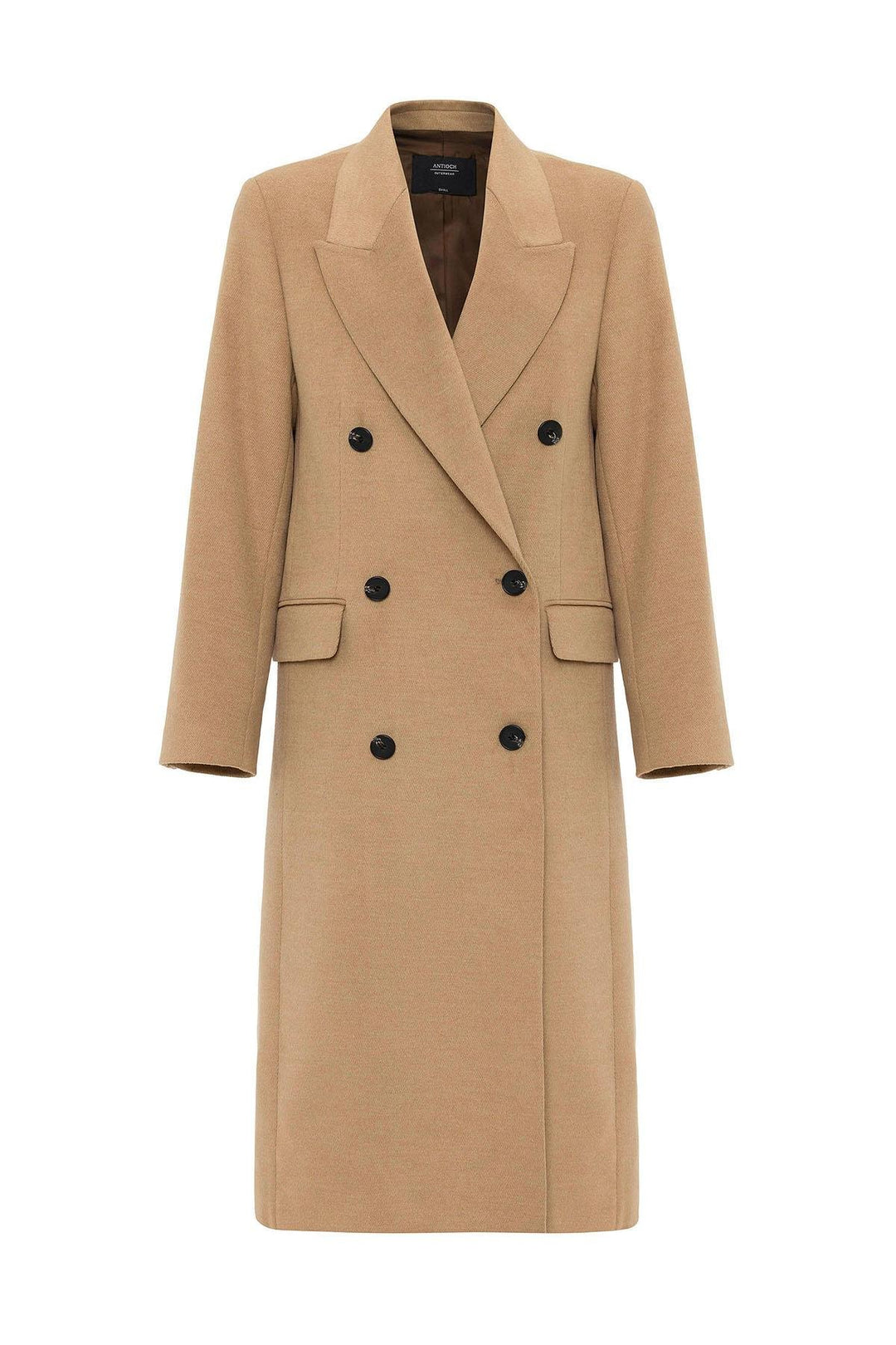 ANT Antioch Camel Women's Wrap Long Coat - Bolton