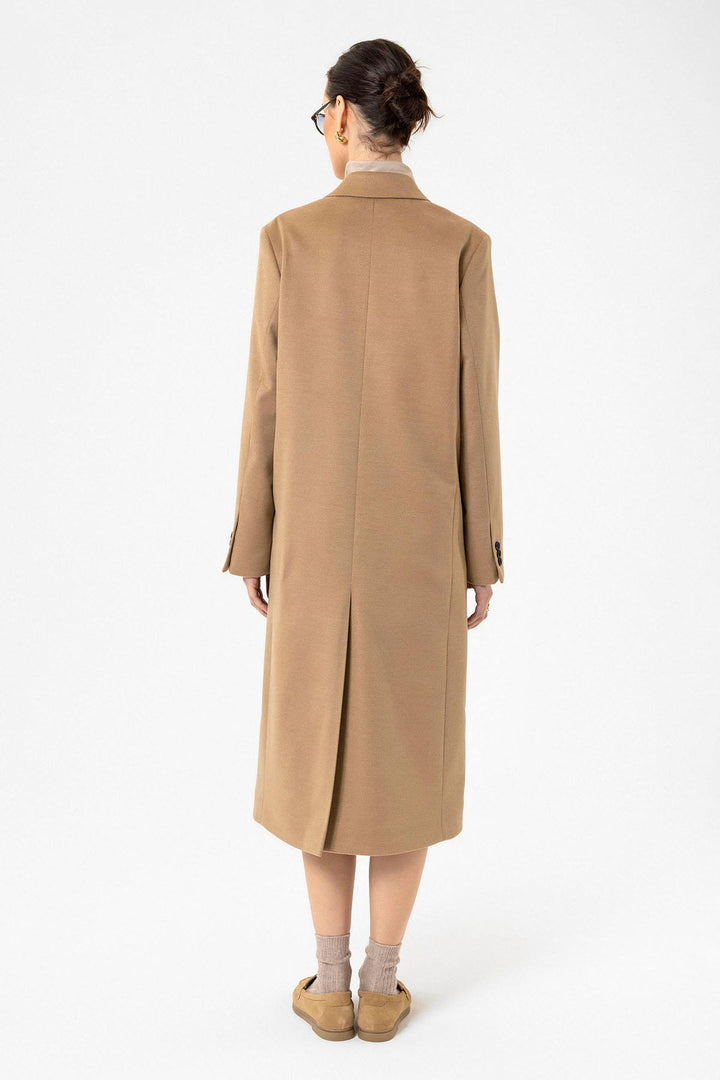 ANT Antioch Camel Women's Wrap Long Coat - Bolton