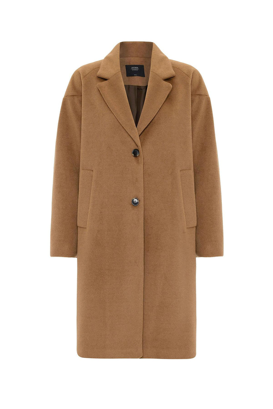 ANT Antioch Camel Women's Wool Blend Textured Coat - Torrente